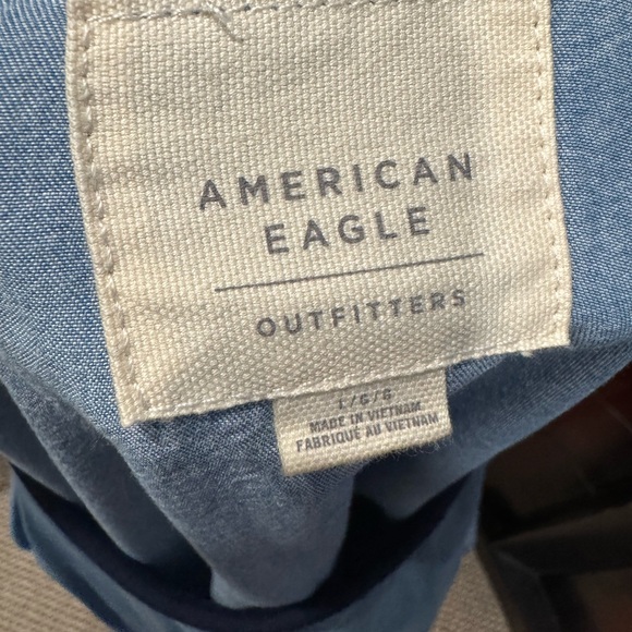 American Eagle Denim Blue Women's Top - Picture 6 of 8